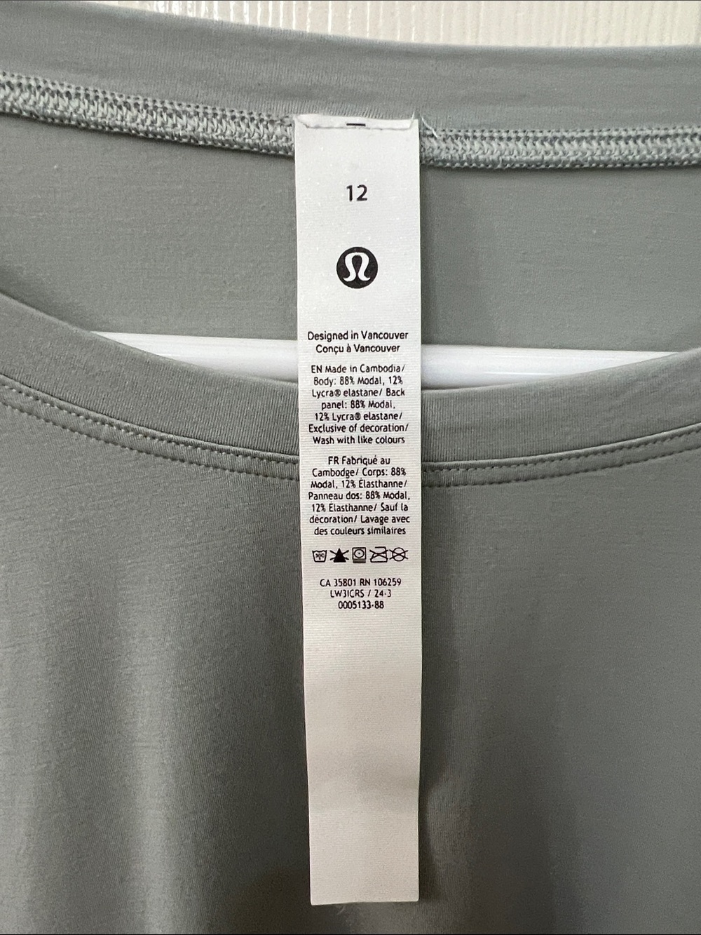 lululemon modal relaxed fit  lounge Long Sleeve Tee - Picture 3 of 4